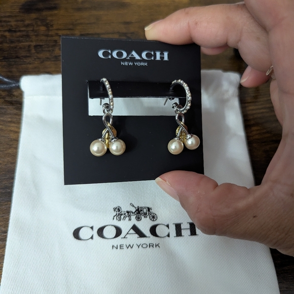 COACH Huggies Earrings - Picture 4 of 5